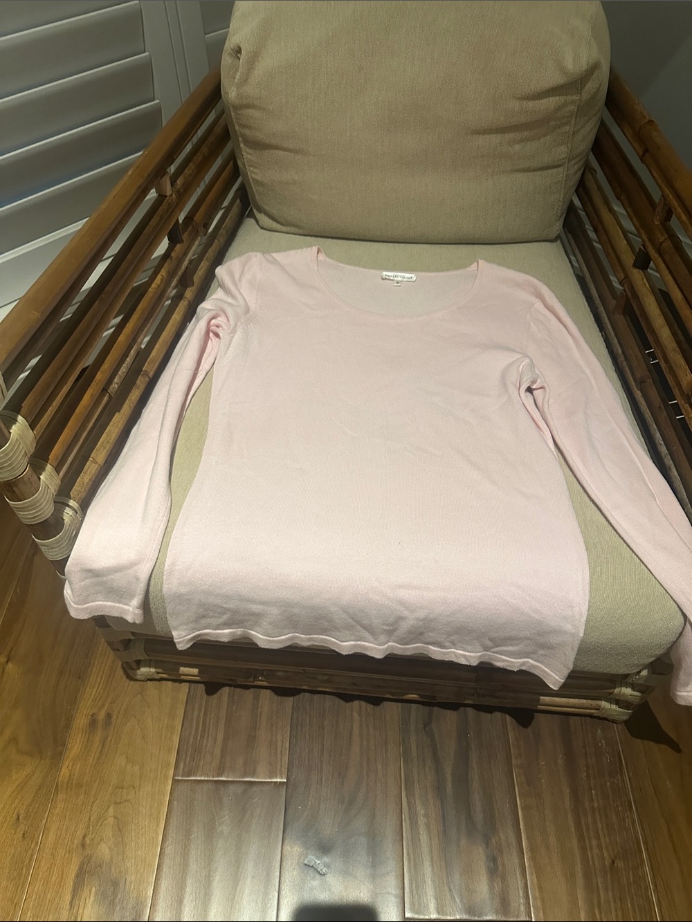 Northern Reflections Light Pink Long Sleeve Scoop Neck Sweater
